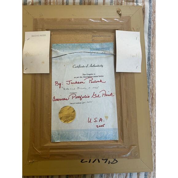 Jackson Pollack Male and Female American Portfolio Gel print “circa 1942” - Picture 7 of 7